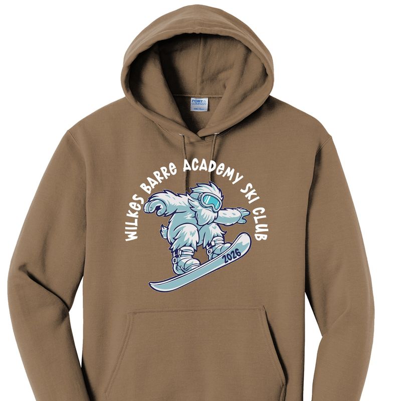 Wilkes Barre Academy Ski Club Snowboarding Hoodie