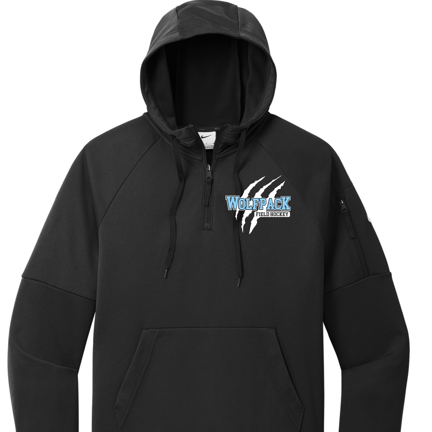 Wolfpack Field Hockey Claw Nike 1/4 Zip Hoodie