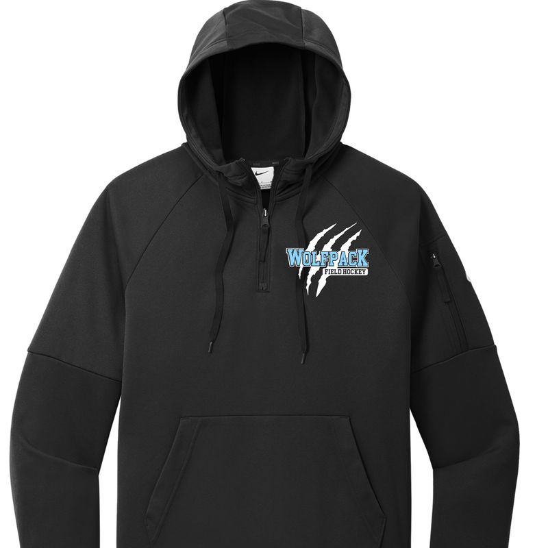 Wolfpack Field Hockey Claw Nike 1/4 Zip Hoodie