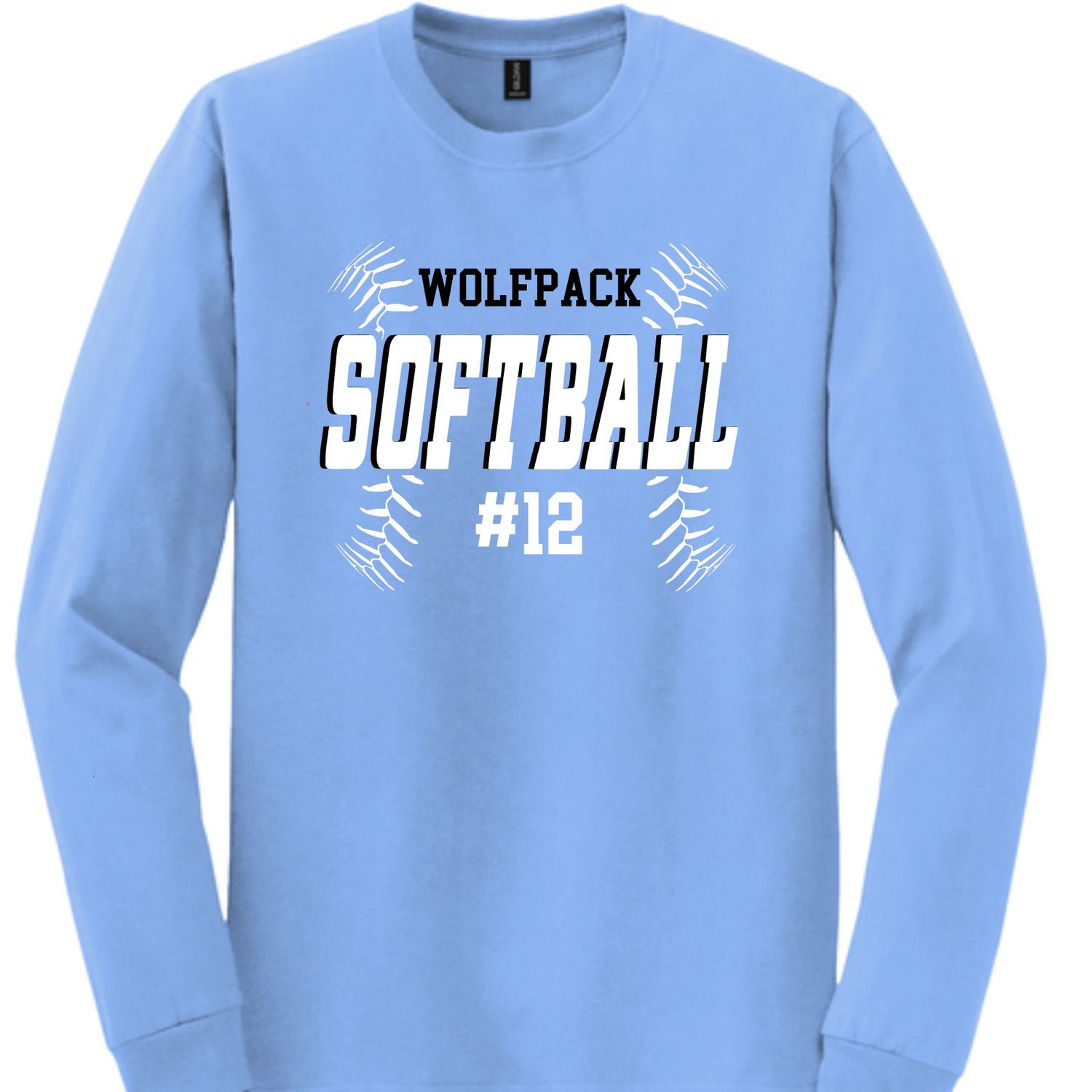 Wolfpack Softball Stitched Long Sleeve