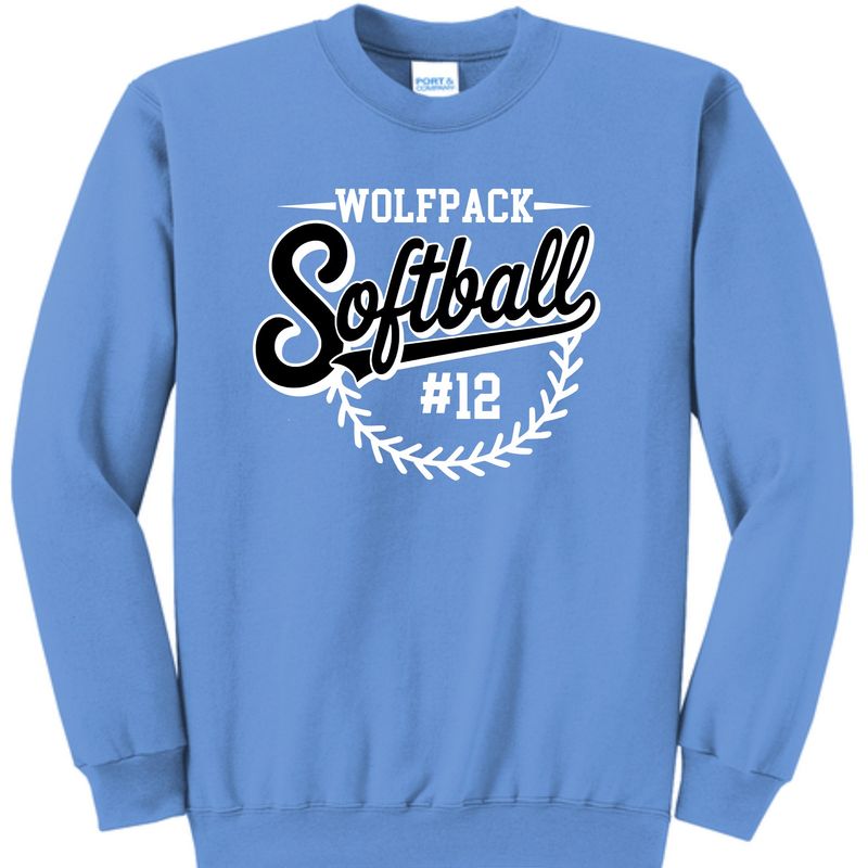 Wolfpack Softball Crewneck Sweatshirt