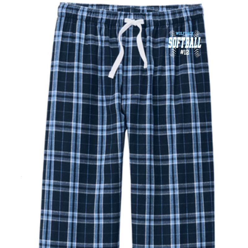 Wolfpack Softball Stitched Pajama Pants