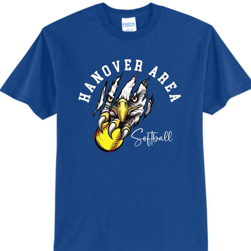 Hanover Area Lady Hawks Softball Claw shirt