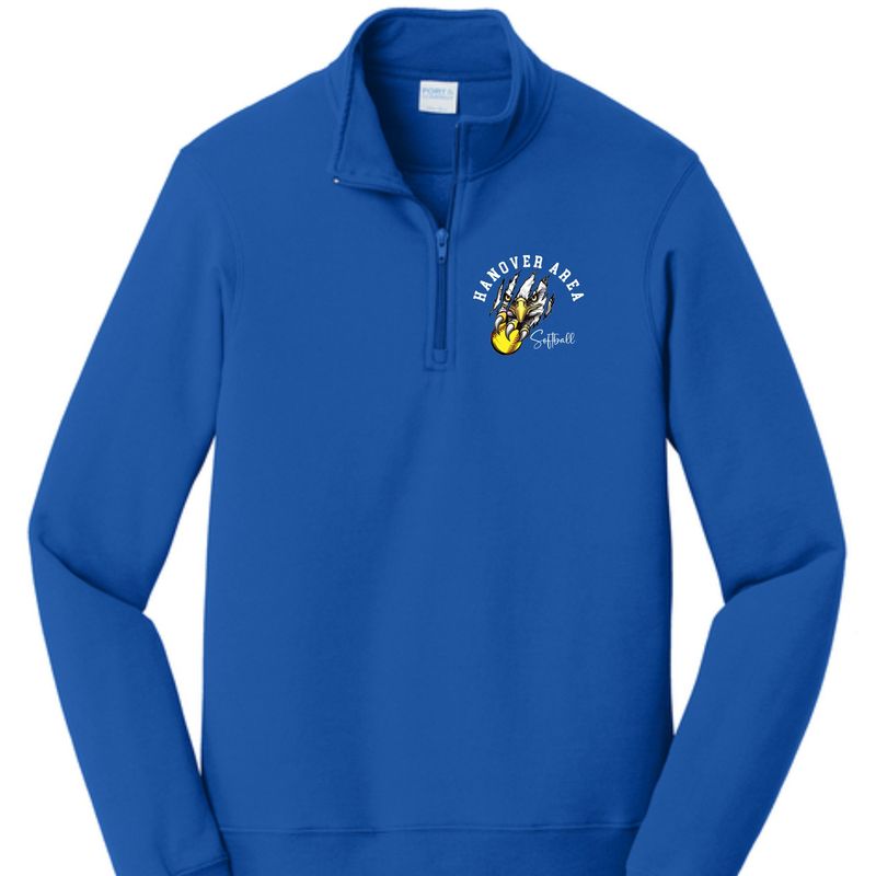 Hanover Area Lady Hawks Softball Claw Quarter Zip