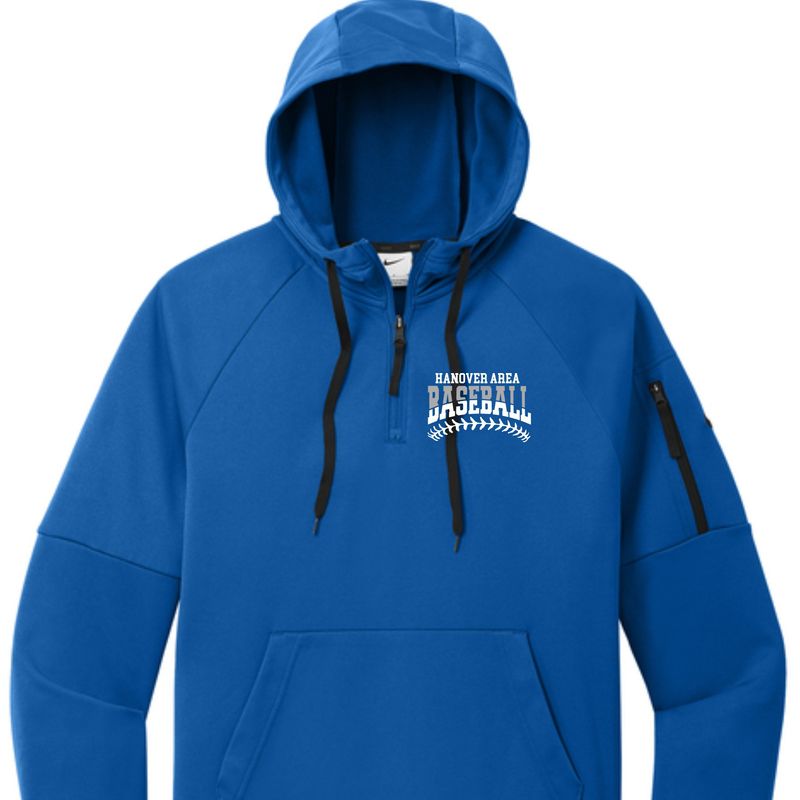 Hanover Area Baseball Stitched Nike 1/4 Zip Hoodie