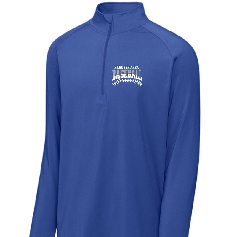 Hanover Area Baseball Stitched Performance 1/4 Zip