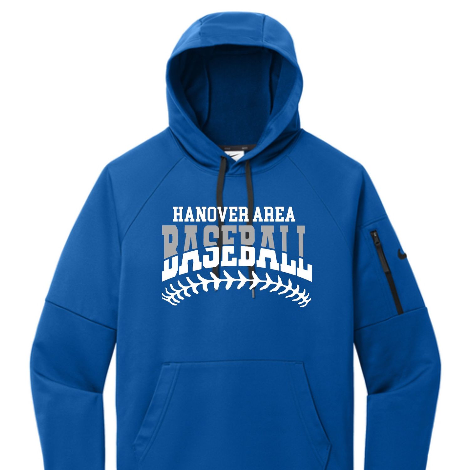 Hanover Area Baseball Stitched Performance Nike Hoodie