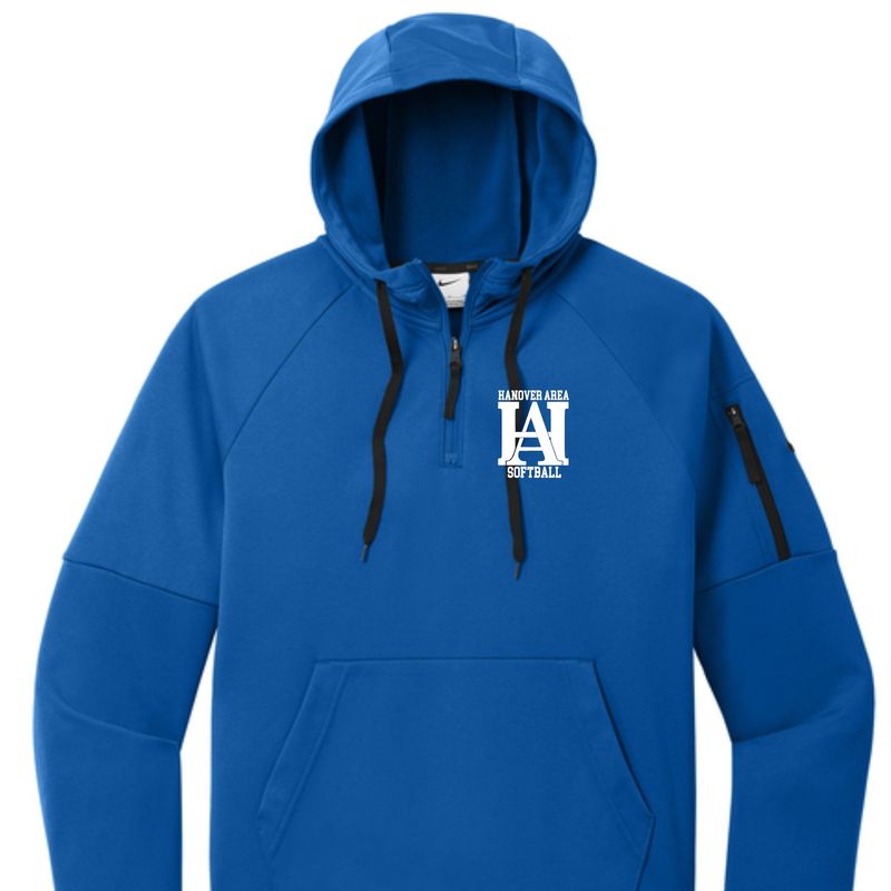 Hanover Area Softball HA Nike Performance 1/4 Zip Hoodie
