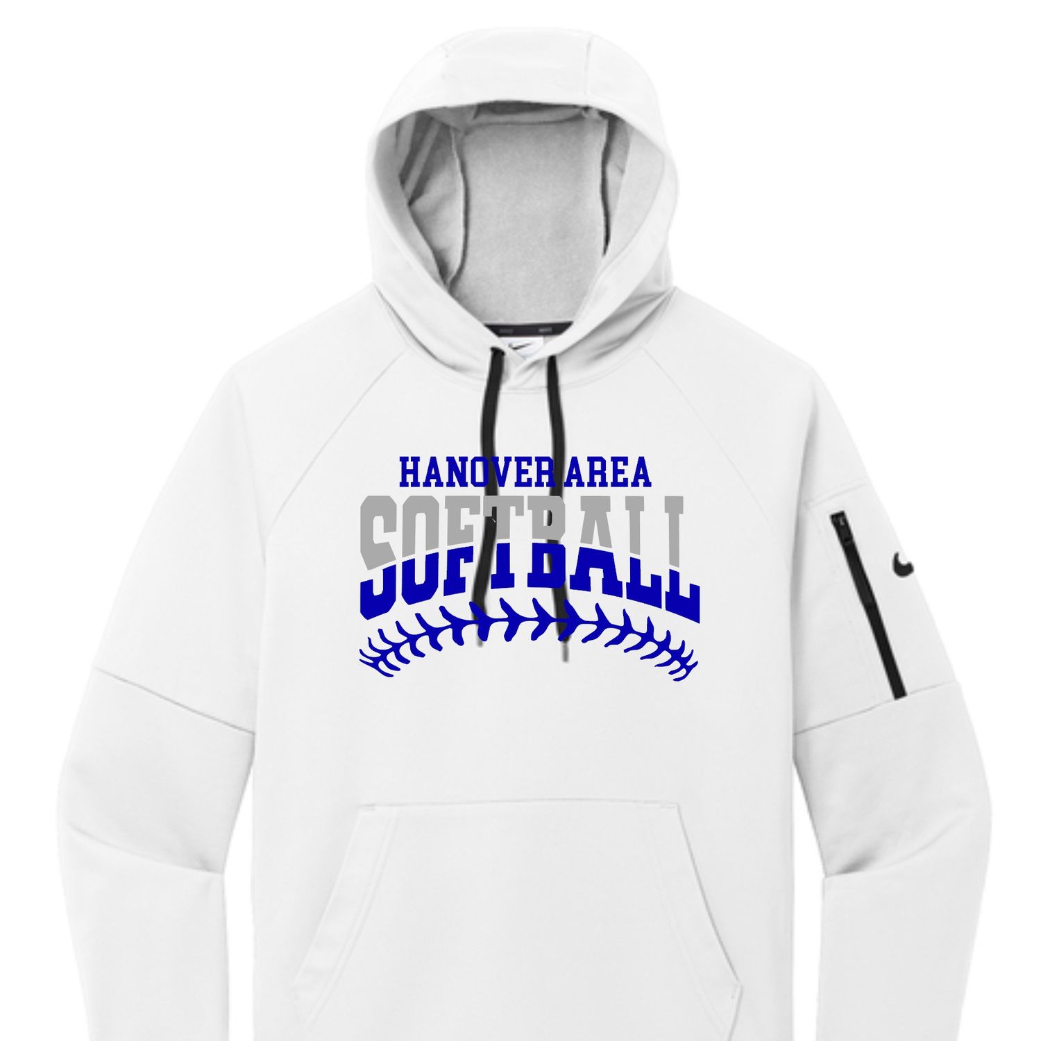 Hanover Area Softball Stitched Nike Performance Hoodie
