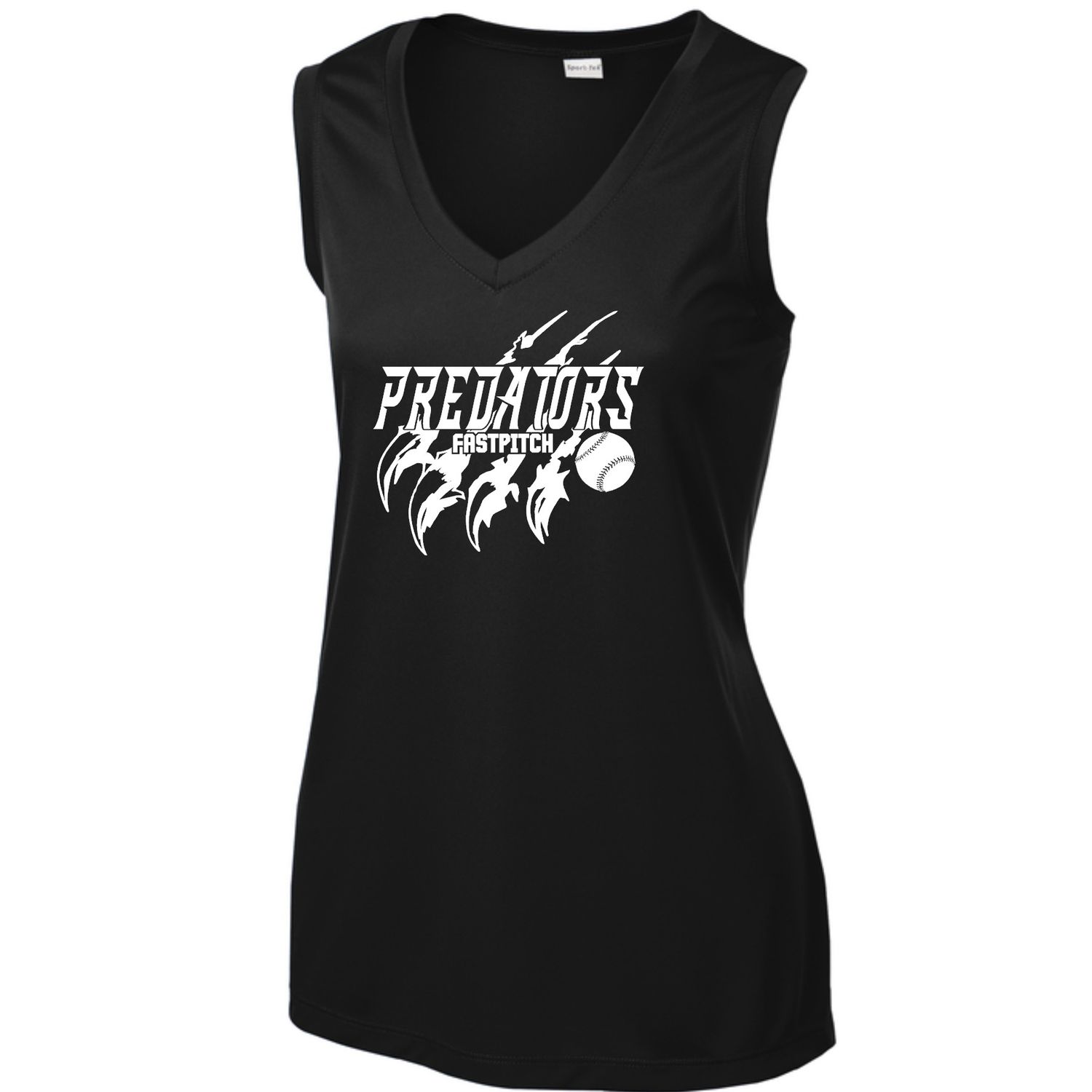 Predators Fastpitch Claw Performance Sleeveless V-neck