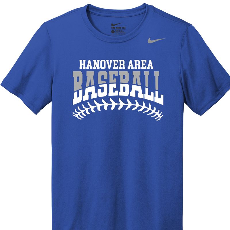 Hanover Area Baseball Stitched Nike Performance Tshirt