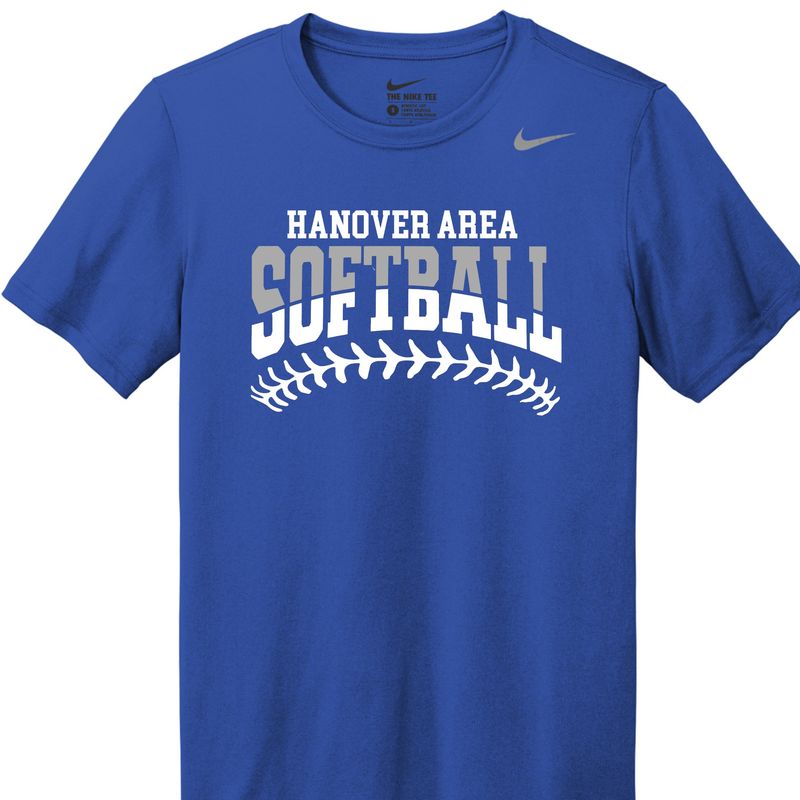 Hanover Area Softball Stitched Nike Performance Tshirt