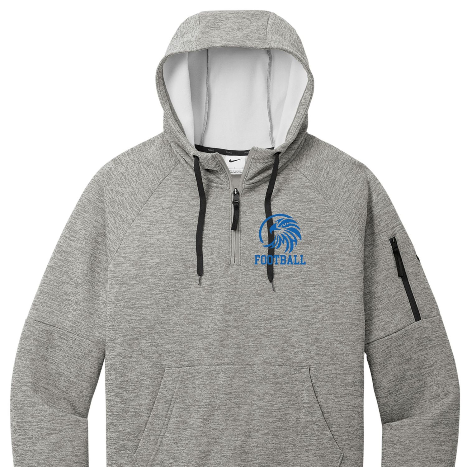 Hanover Area Mini Hawks Football Nike Performance 1/4 Zip hoodie