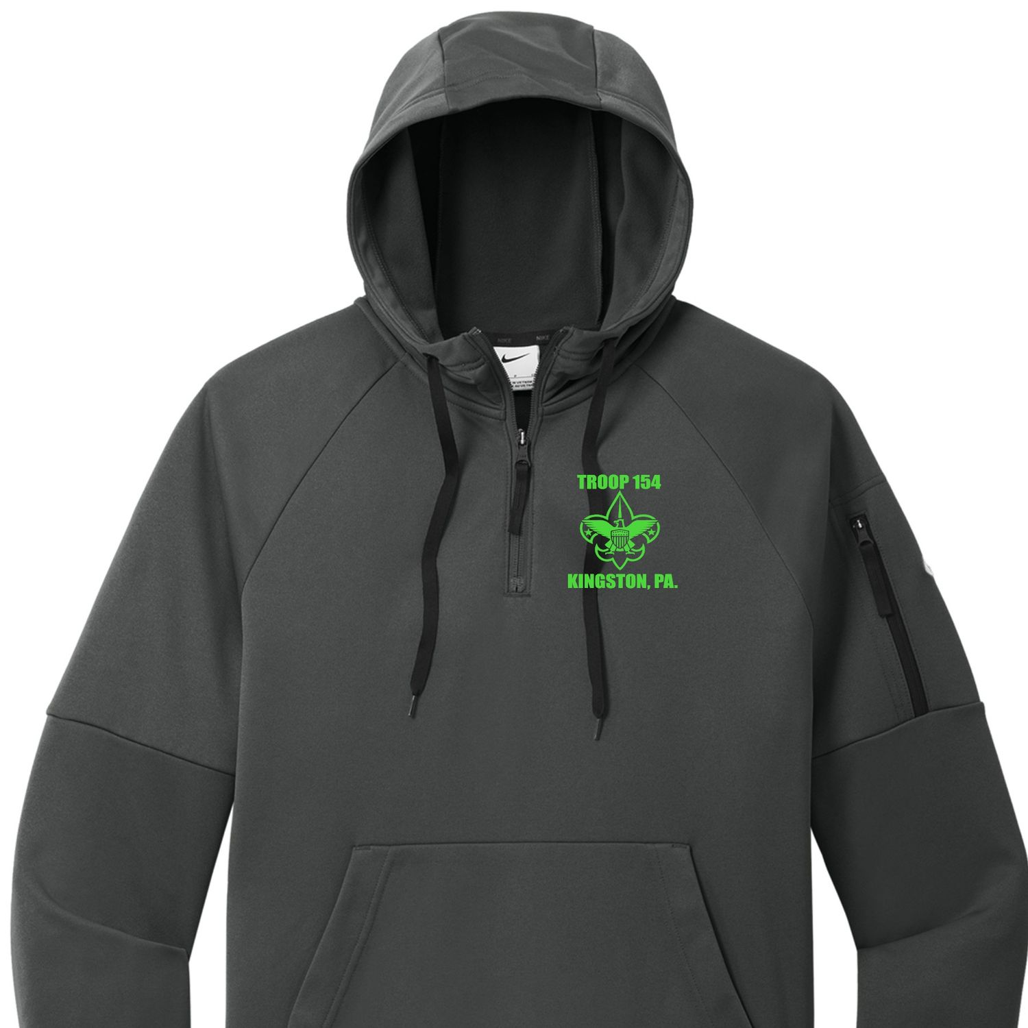 Troop 154 Nike Performance 1/4 Zip Hoodie