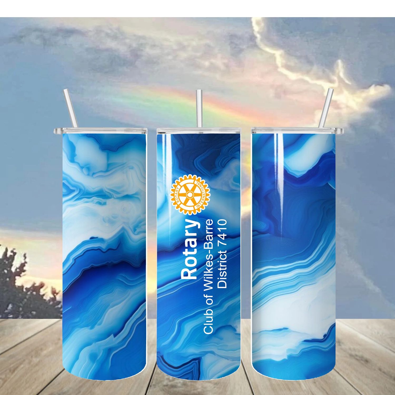 Rotary Club of Wilkes Barre 20oz Skinny Tumbler