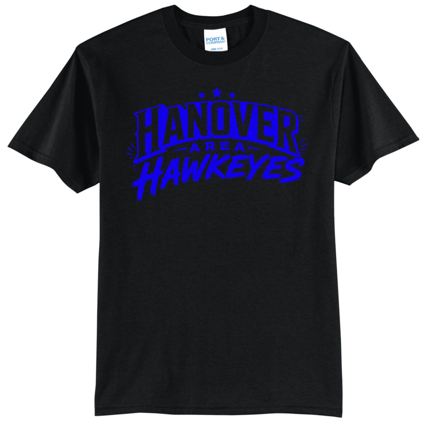 Hanover Area Hawkeyes Black Shirt