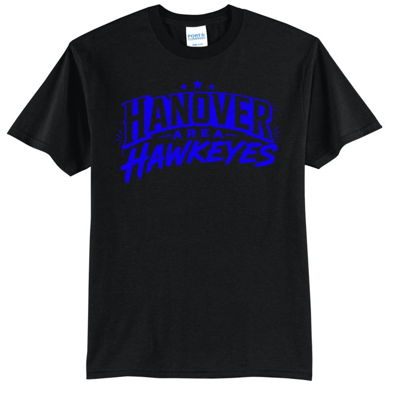 Hanover Area Hawkeyes Black Shirt