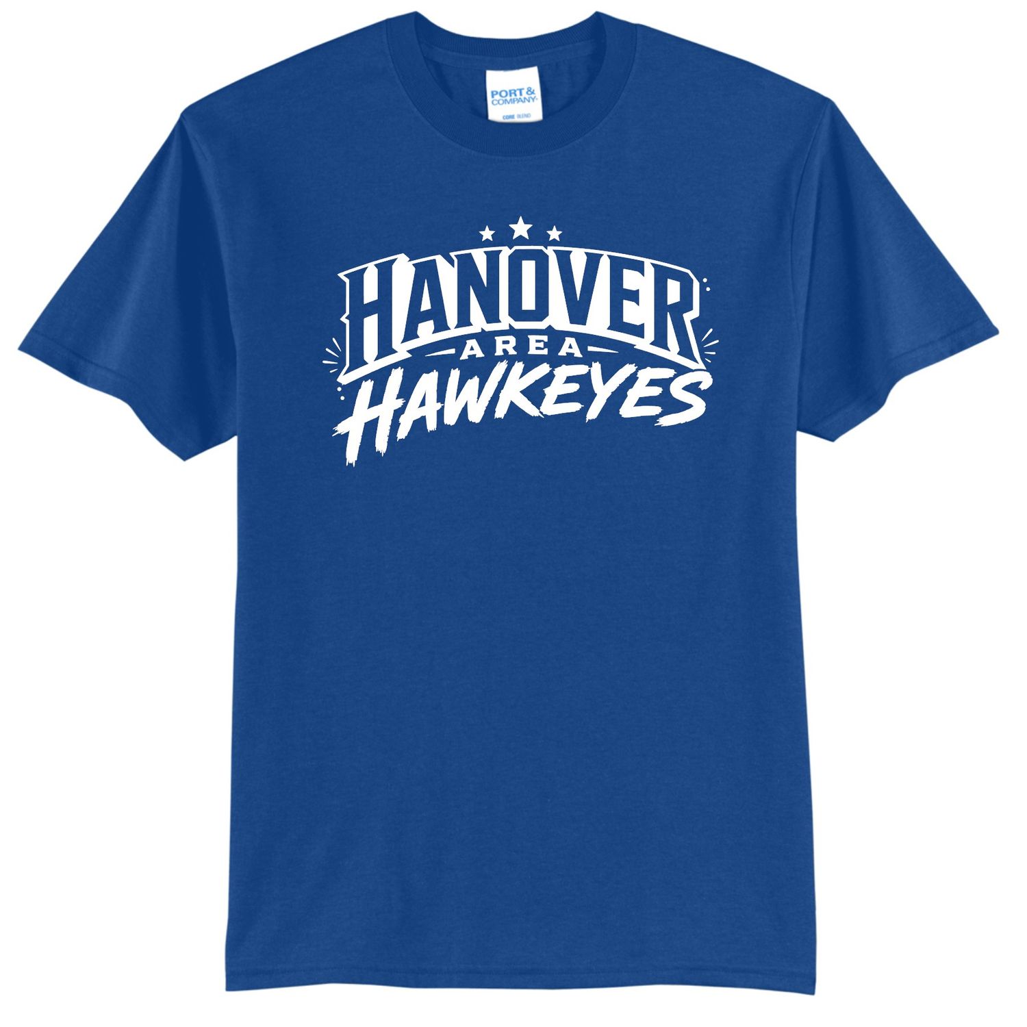 Hanover Area Hawkeyes Royal Blue Shirt