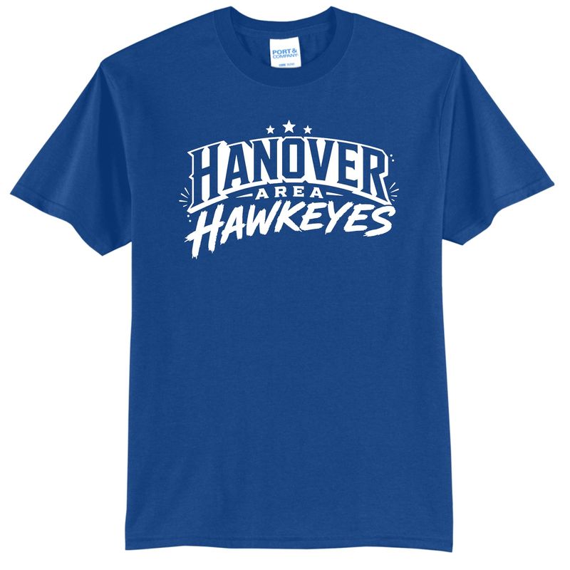 Hanover Area Hawkeyes Royal Blue Shirt