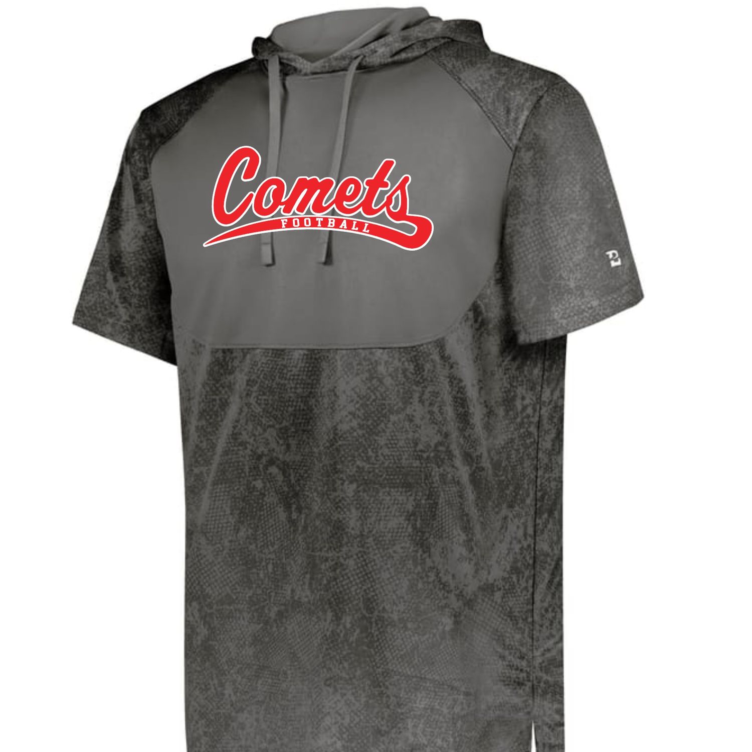 Comets Football Badger Stadium Performance Short Sleeve Hoodie