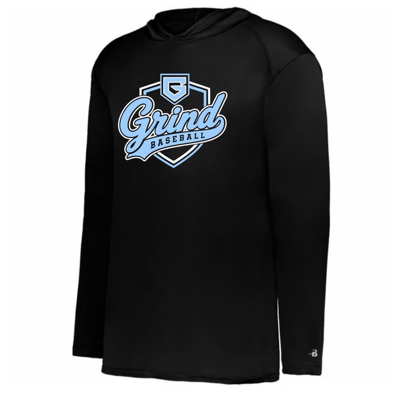 Grind Baseball Badger Performance Hooded Long Sleeve