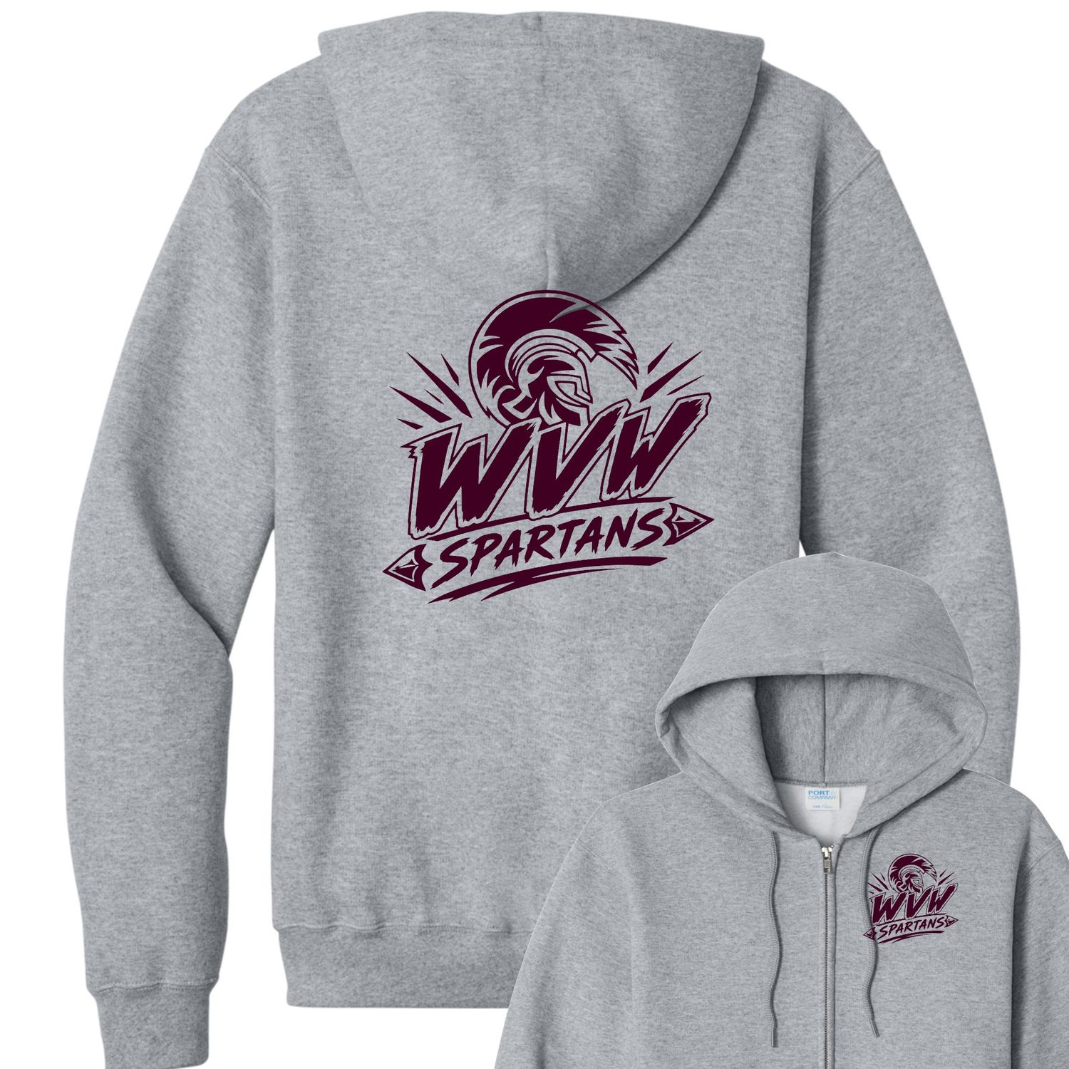 WVW Spartans Full Zip hoodie WVW Spartans Full Zip hoodie