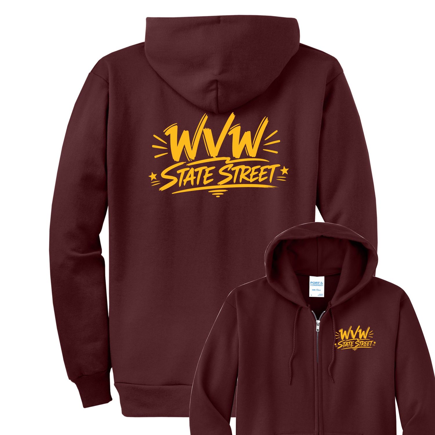 WVW State Street Full Zip Hoodie