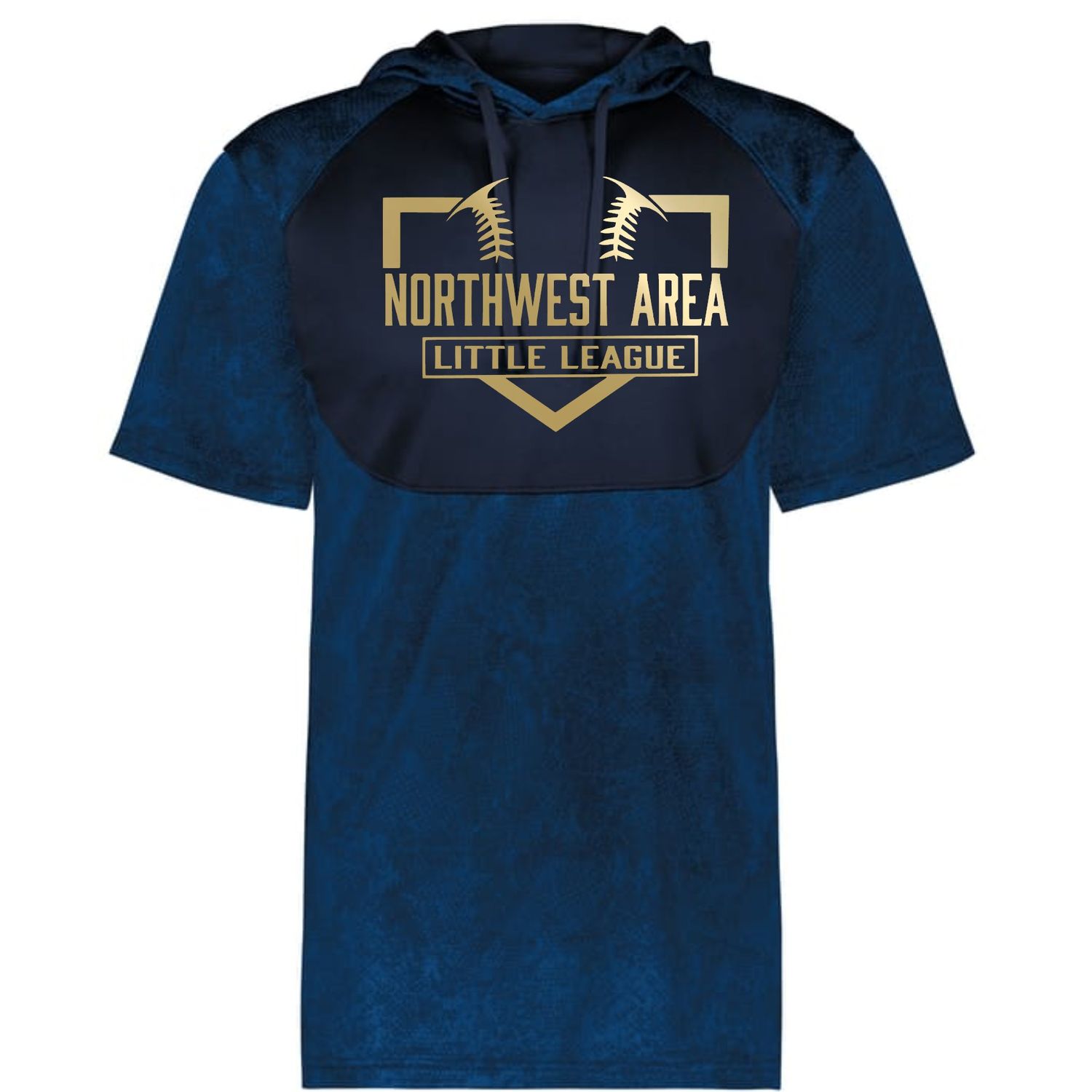 Northwest Area Little League Badger Performance Stadium Short Sleeve Hoodie