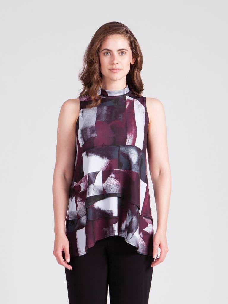 Sleeveless Waterfall Top 21153