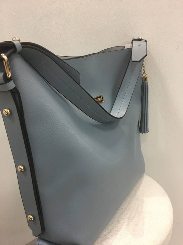 FRANK LYMAN A-18634U BLUE HAND BAG