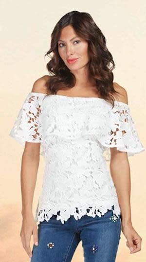 Off-white woven top Frank Lyman 181520