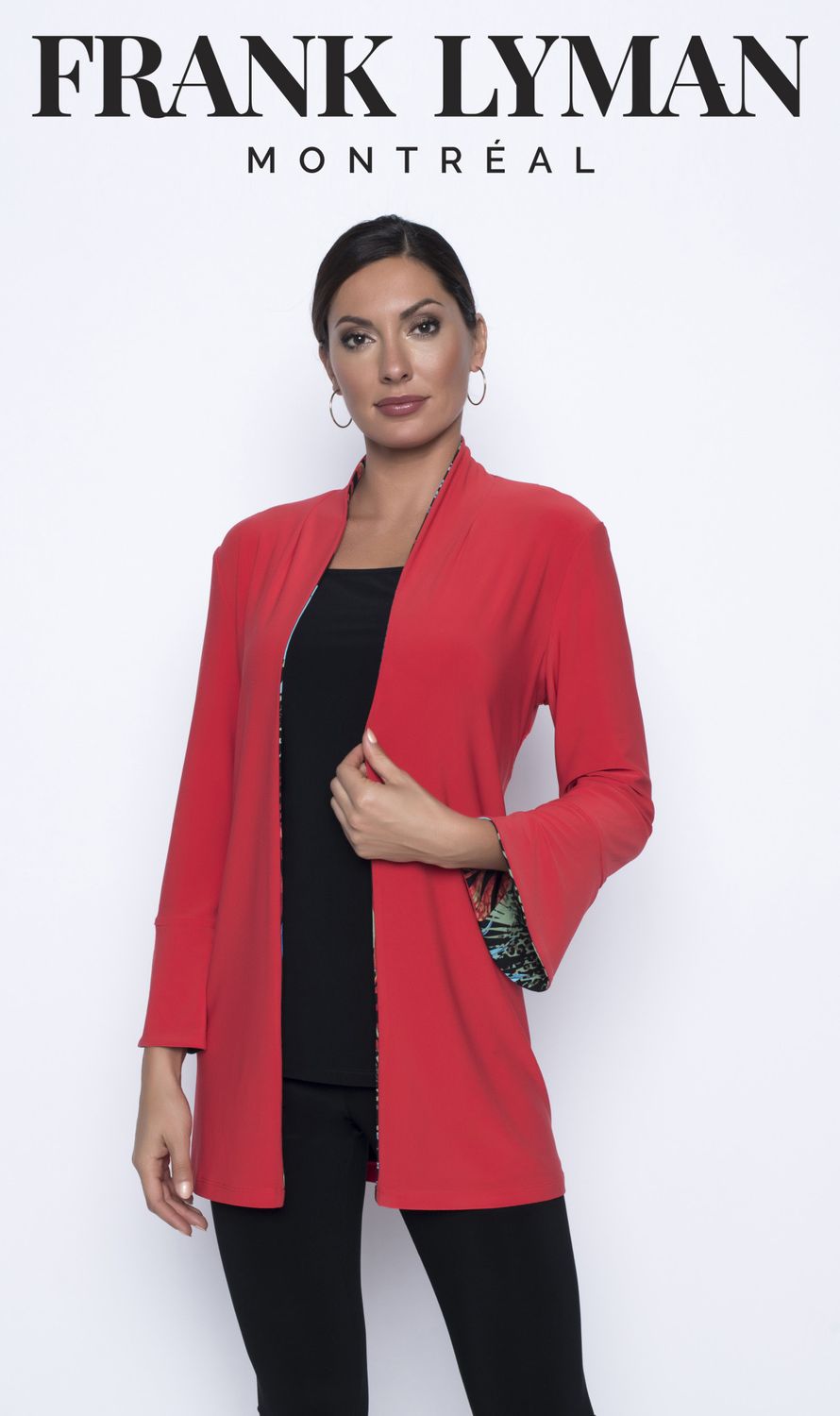 Frank Lyman 196605 BLACK/MULTI  REVERSIBLE JCK 