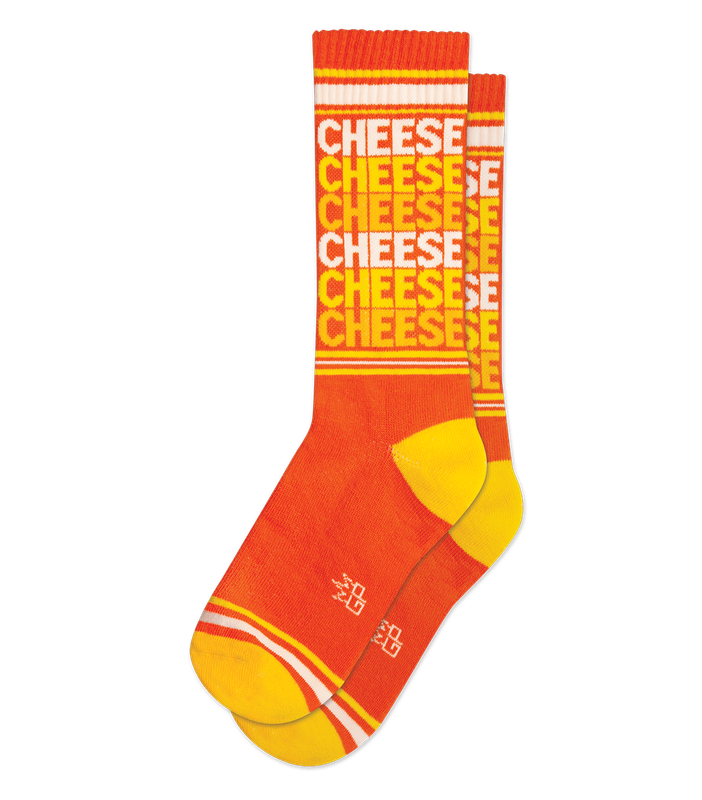 Cheese Ribbed Gym Socks