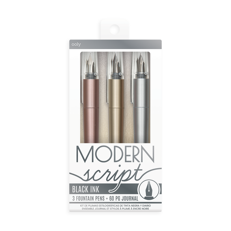Modern Script Fountain Pen &amp; Journal