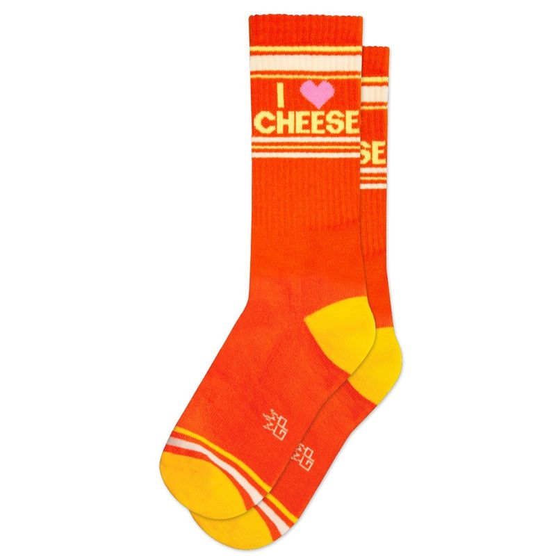 I Heart Cheese Gym Socks