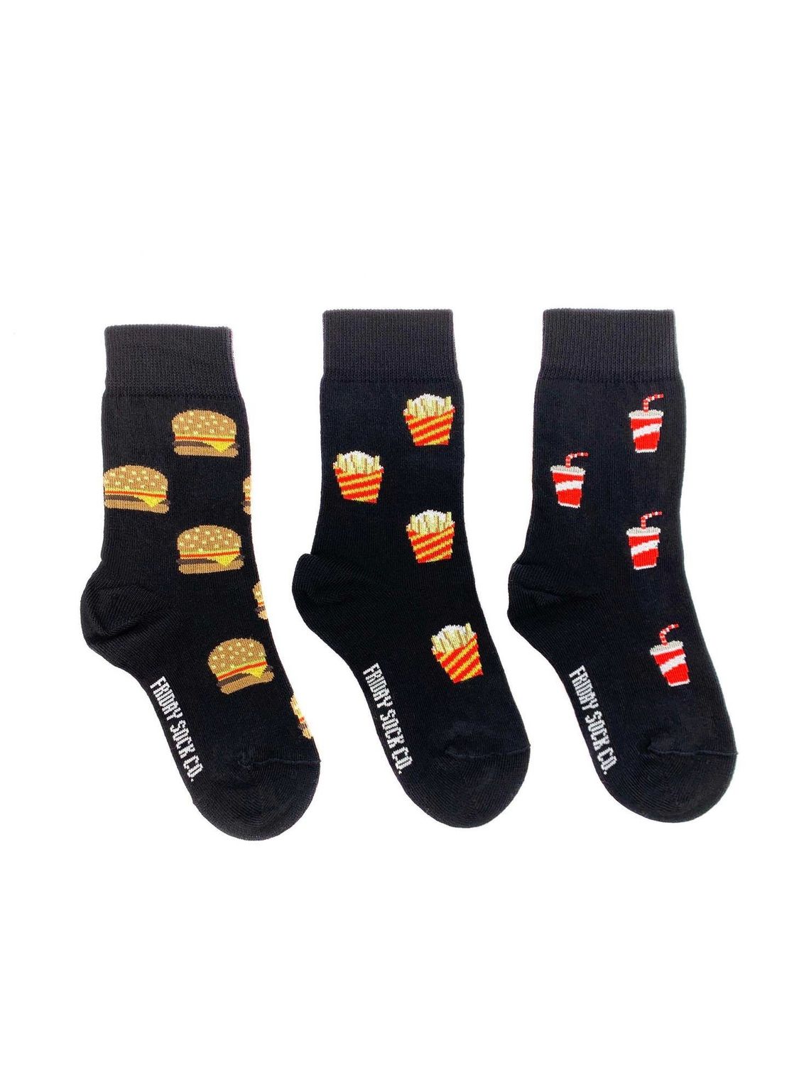 Kid’s Socks | Burger Fries | Ages 8 – 12