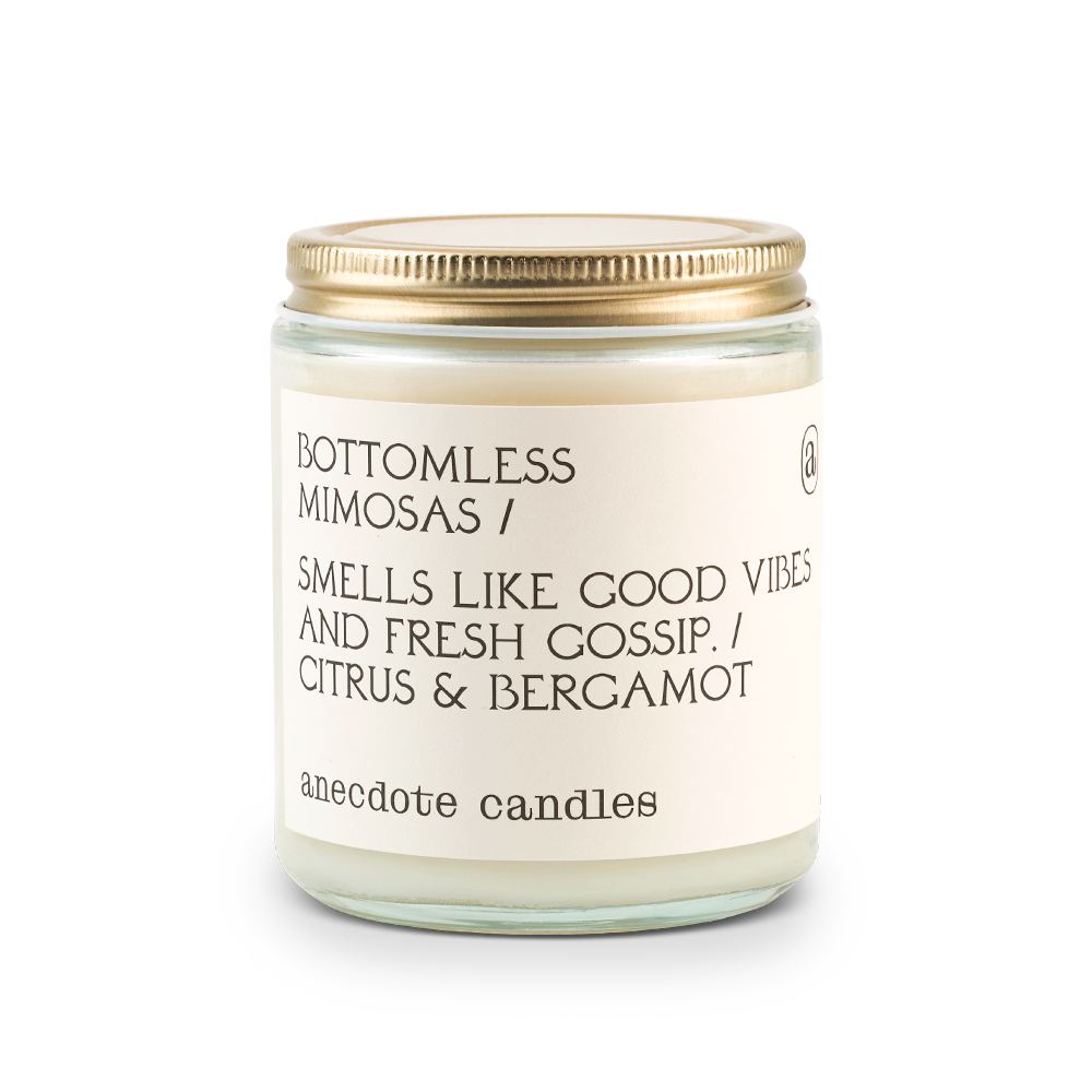 Bottomless Mimosas (Citrus &amp; Bergamot) Glass Jar Candle