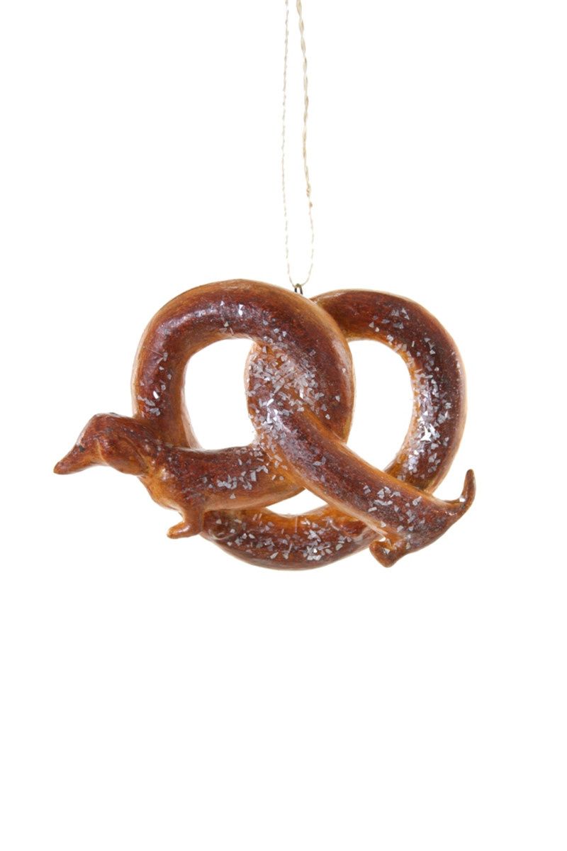 Pretzel Dachsund Ornament