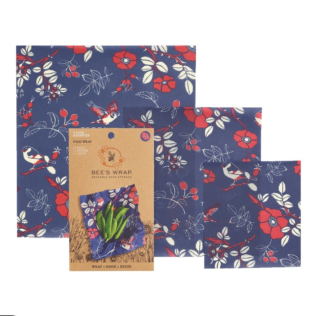 Botanical Print Assorted 3 Pack Wrap