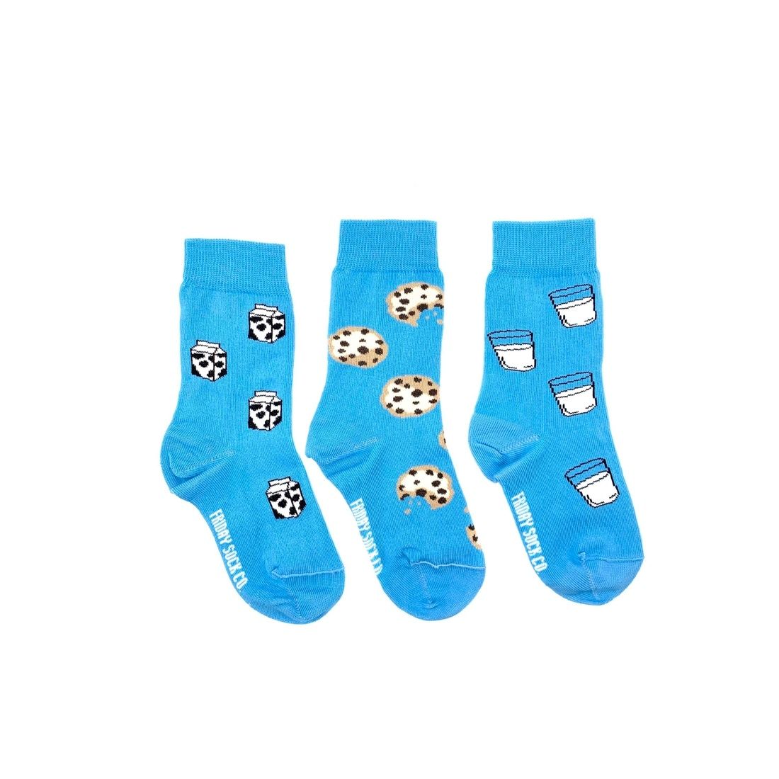 Kid’s Socks | Milk &amp; Cookies | Ages 5 – 7