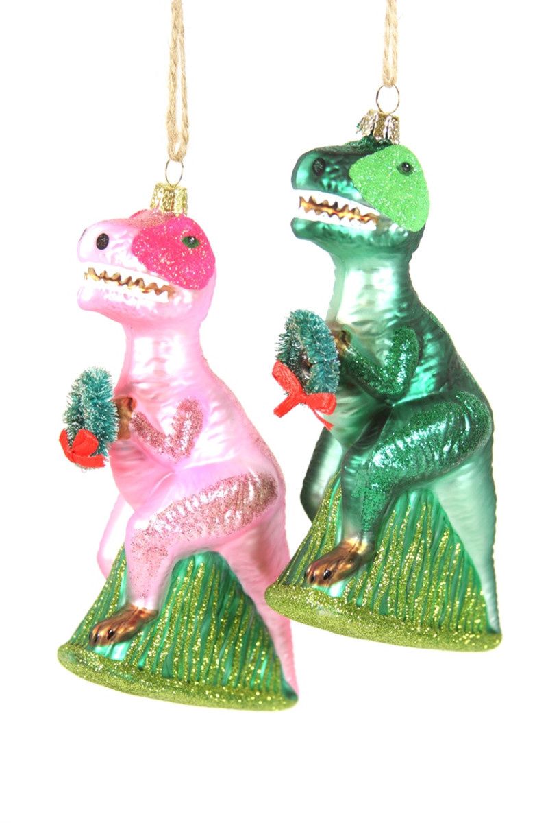 Merry T-Rex Ornament