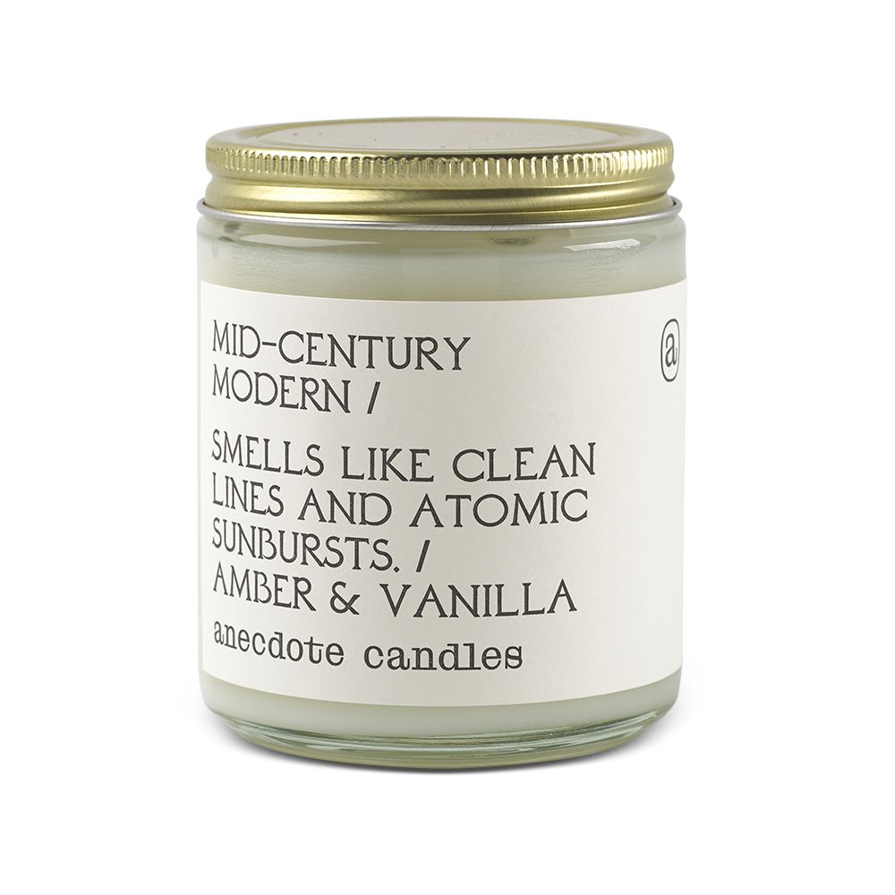 Mid-Century Modern Glass Jar Candle