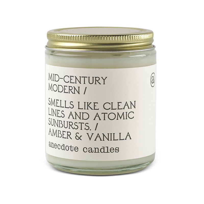 Mid-Century Modern Glass Jar Candle