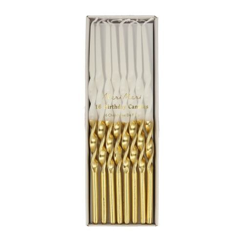 Gold Dipped Twisted Candles