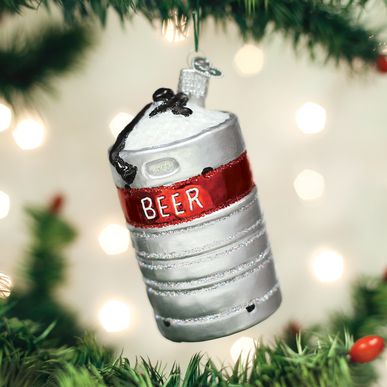 Aluminum Beer Keg Ornament
