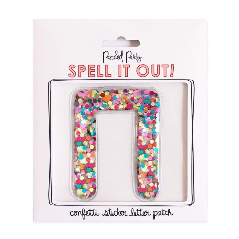 Pi Greek Letter Confetti Sticker
