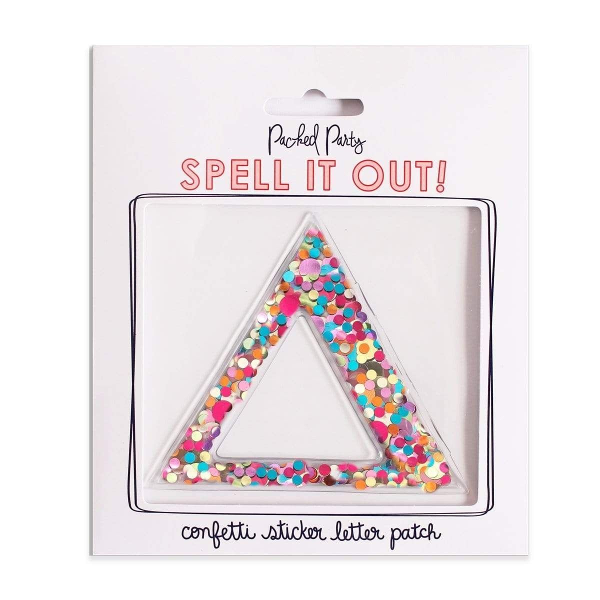 Delta Greek Letter Confetti Sticker