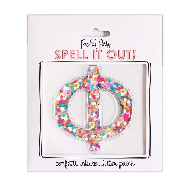 Phi Greek Letter Confetti Sticker