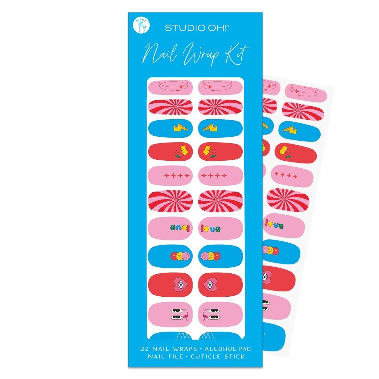 Retro Vibes Mani Nail Wrap Kit