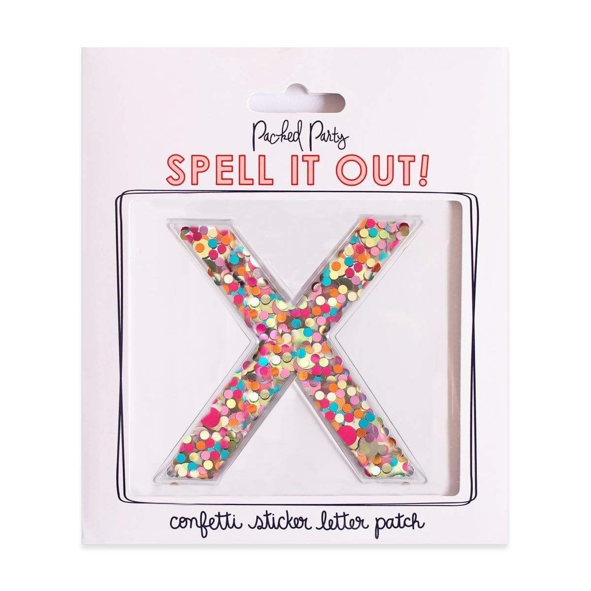 Chi Greek Letter Confetti Sticker